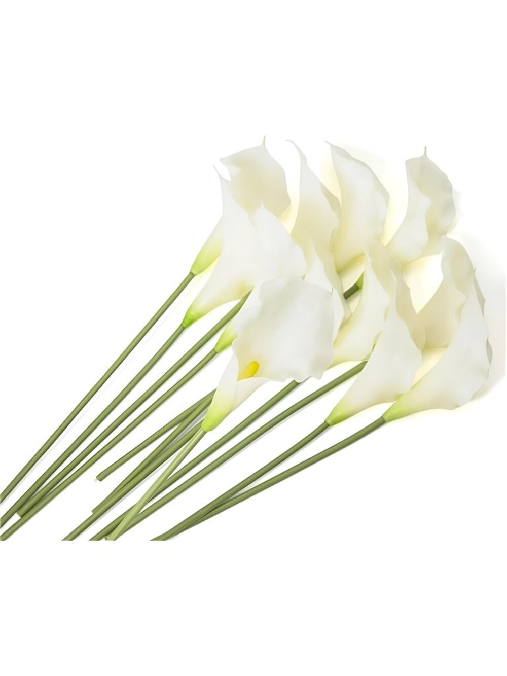 12 PCS White Calla Lily Artificial Flowers,14.6"Real Touch Silicone Fake Lilies